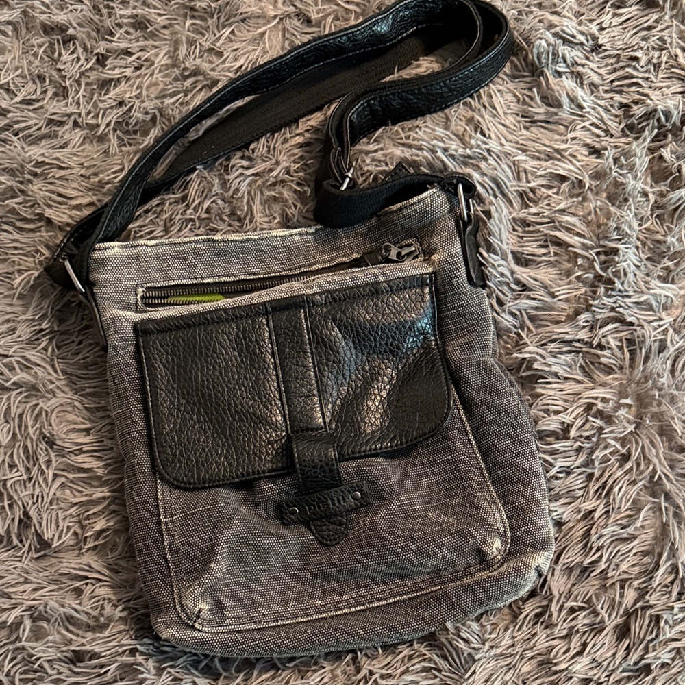 Pistil Black and Gray Women's Crossbody Bag